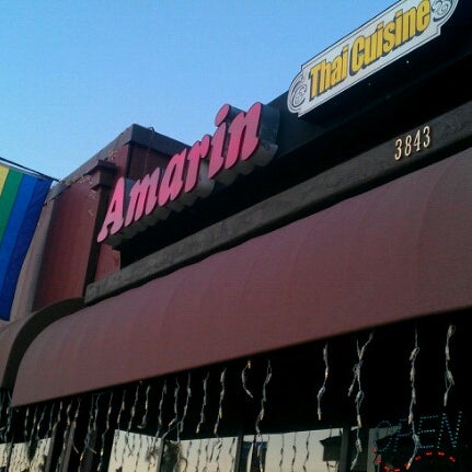 Photo taken at Amarin Thai Restaurant by Brown J. on 8/5/2012