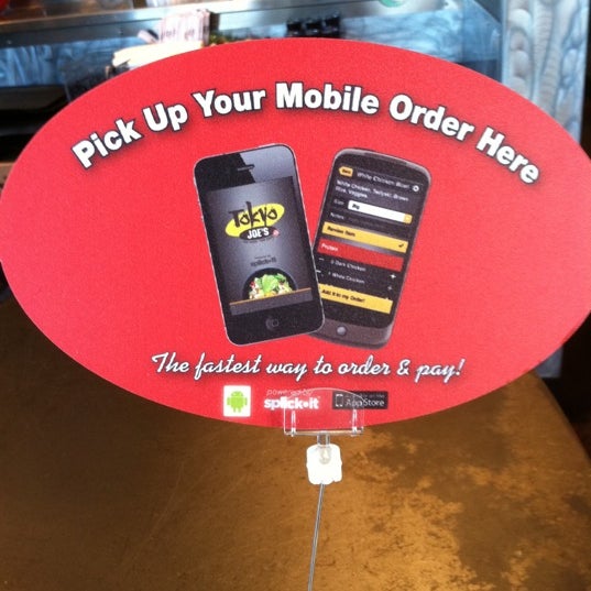 You can order at Tokyo Joe's with the Splick-it App!