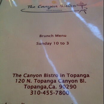 Photo taken at The Canyon Bistro &amp; Wine Bar in Topanga by JayChan on 10/23/2011