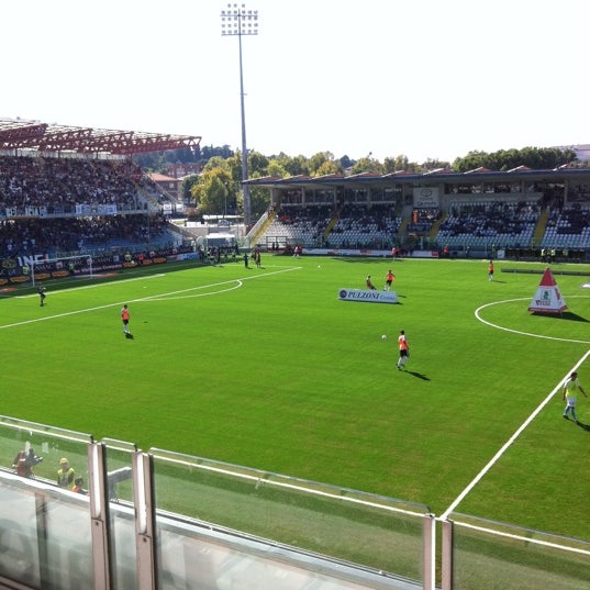 Photo taken at Orogel Stadium Dino Manuzzi by Vladimiro M. on 10/2/2011