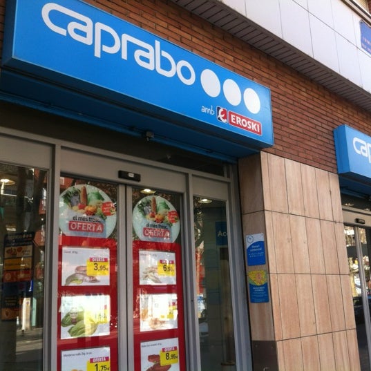 Де прим. Caprabo магазин Испания.