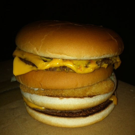 Try a McGangbang, a Double Cheeseburger with a  Mayo Chicken put in between the burgers. All for £2.40