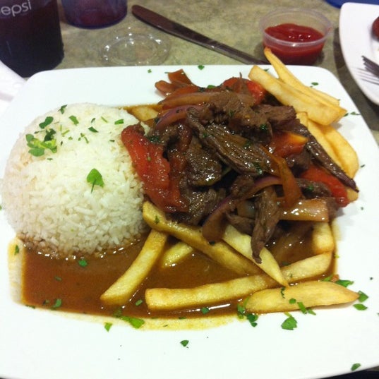 Yummy Lomo Saltado! The portions are a good size. It was a good birthday dinner. Good Service!!