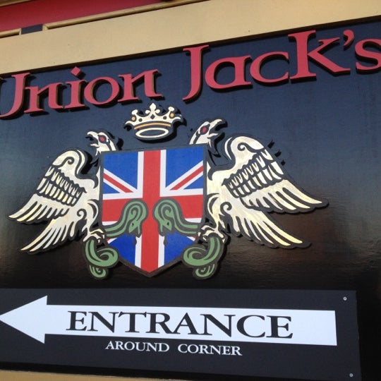 Photo taken at Union Jack&#39;s British Pub by Amy P. on 2/26/2012