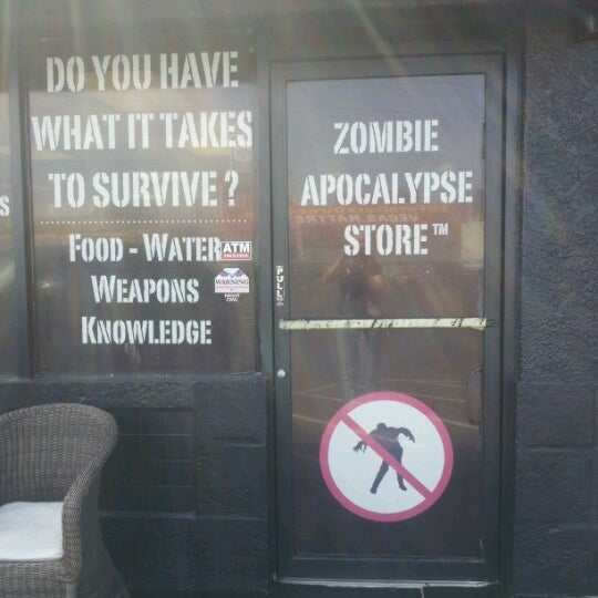 Photo taken at Zombie Apocalypse Store by Donna H. on 8/13/2012