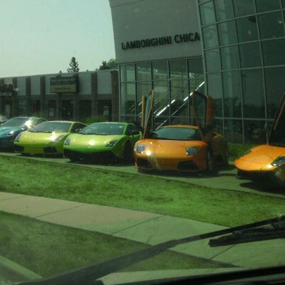 Photo taken at Lamborghini Chicago by Juan U on 6/28/2012