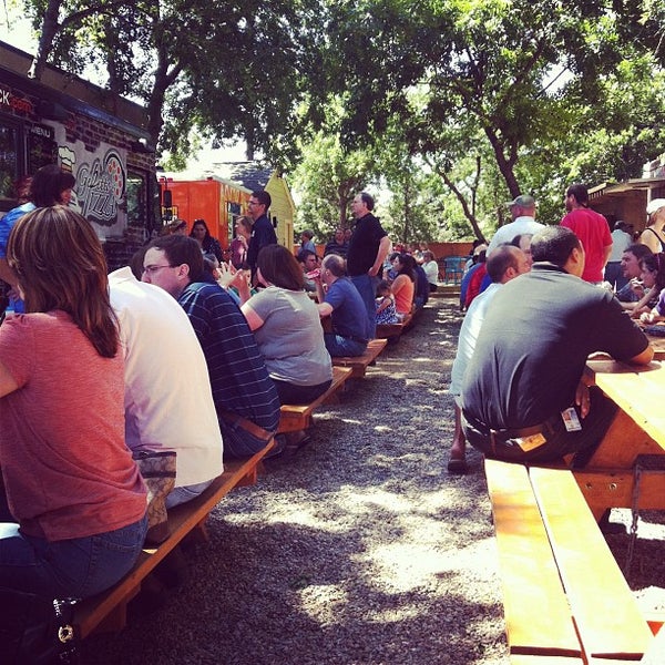 Photo taken at Fort Worth Food Park by Erica S. on 6/1/2012