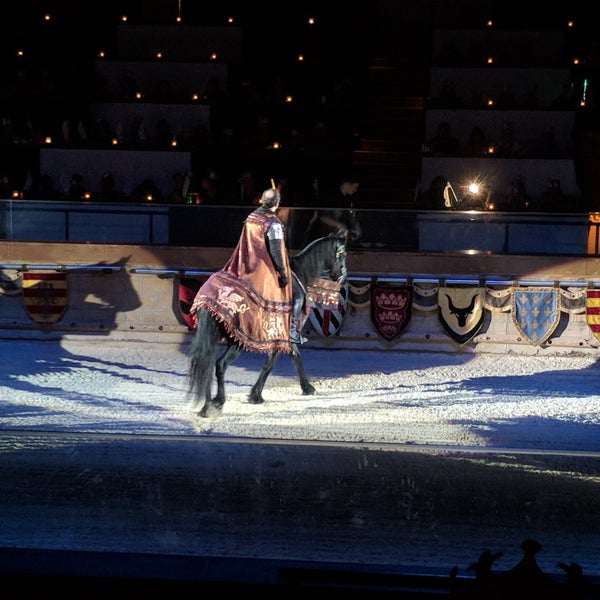 Photo taken at Medieval Times Dinner &amp; Tournament by Kristin T. on 7/28/2018