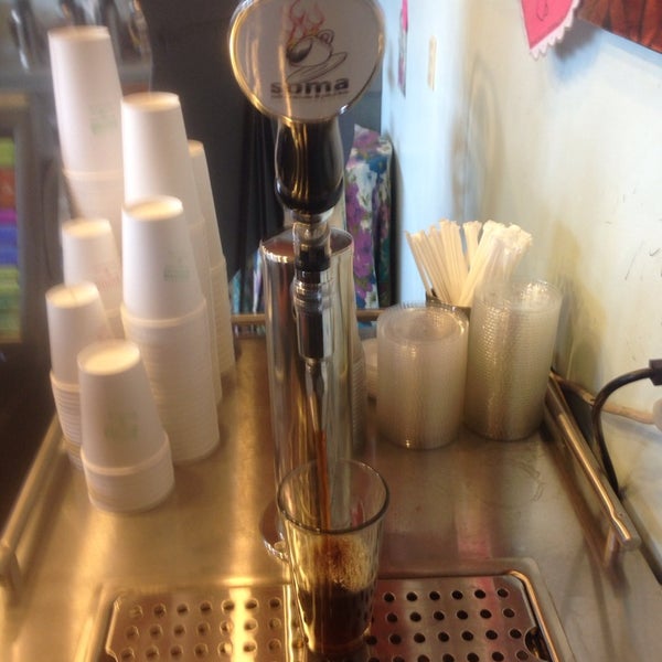 Photo taken at Soma Coffeehouse &amp; Juice Bar by Robert C. on 5/2/2014