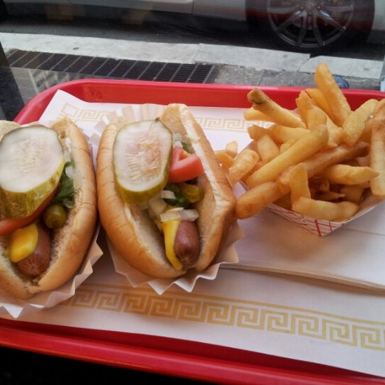 Photo taken at Mr. J&#39;s Dawg &amp; Burger by City S. on 11/14/2012