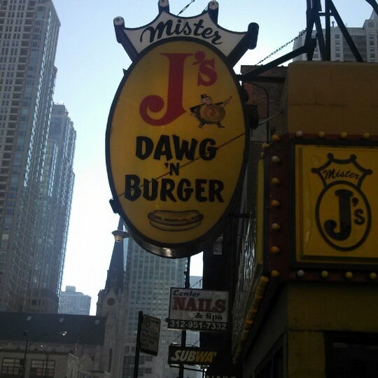 Photo taken at Mr. J&#39;s Dawg &amp; Burger by Mark S. on 11/30/2013
