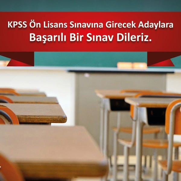 KPSS Ön lisans sınavına girecek adaylara başarılı bir sınav dileriz. 🌐 www.zekiustakebap.com
