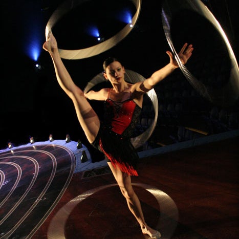 Tamara Yerofeyeva one of the many acts in the show that you will see! Being the lead gymnast as well! To learn more visit http://blog.vtheshow.com/performer-profile-tamara-yerofeyeva/#.UMj_XoPAd8E!