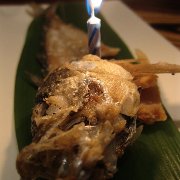 uber-talented sushi chef Bennie made this special birthday fish just for me!!