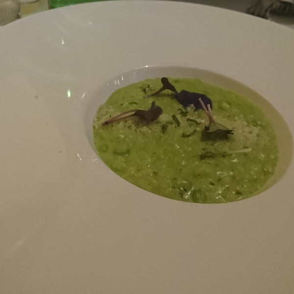 Sweet pea risotto