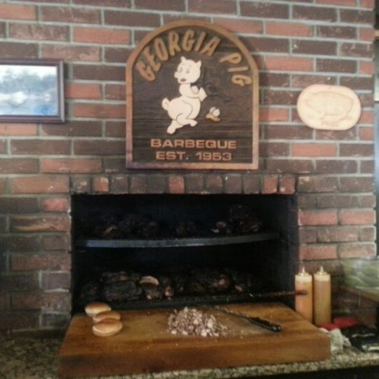 Photo taken at Georgia Pig Barbecue Restaurant by Alexis G. on 2/13/2013