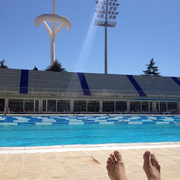Photo taken at Piscines Picornell by RSM on 8/9/2015