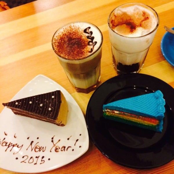 Photo taken at CAFFEine; by jia h. on 12/31/2014