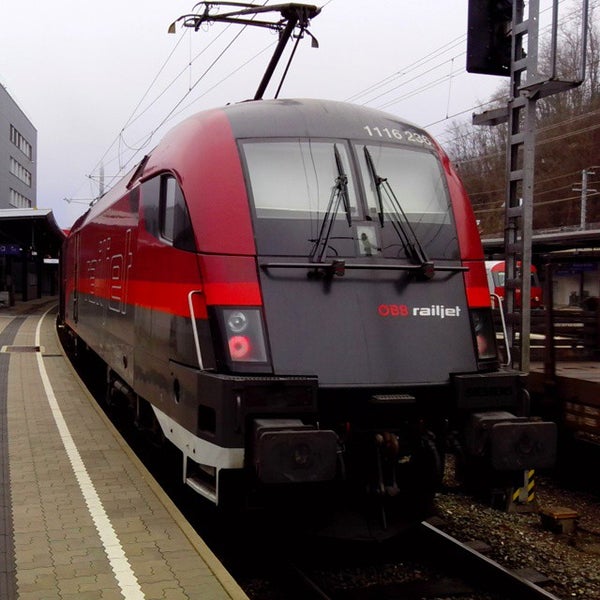 Photo taken at Bahnhof Bruck an der Mur by Stefan R. on 12/17/2014