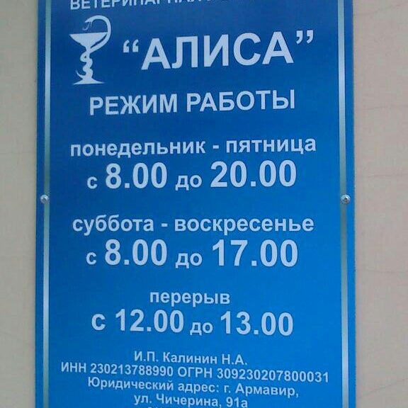 Магазин Алиса Режим Работы