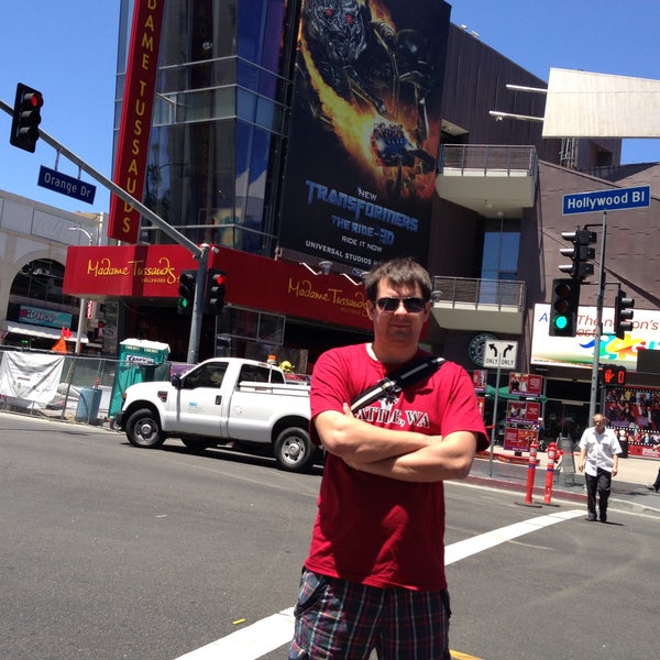 Photo taken at Hollywood Walk of Fame by Alex S. on 5/14/2013