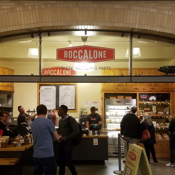 Photo taken at Boccalone Salumeria by Marcos V. on 5/25/2017
