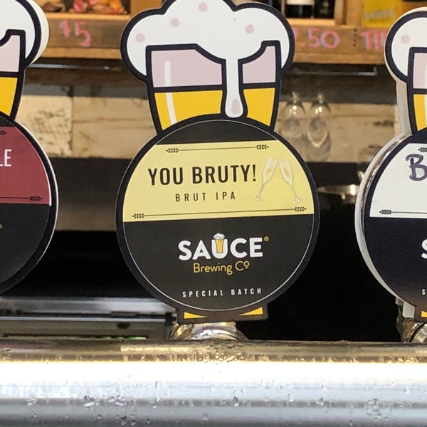 Photo taken at Sauce Brewing Co by Greg G. on 10/13/2018