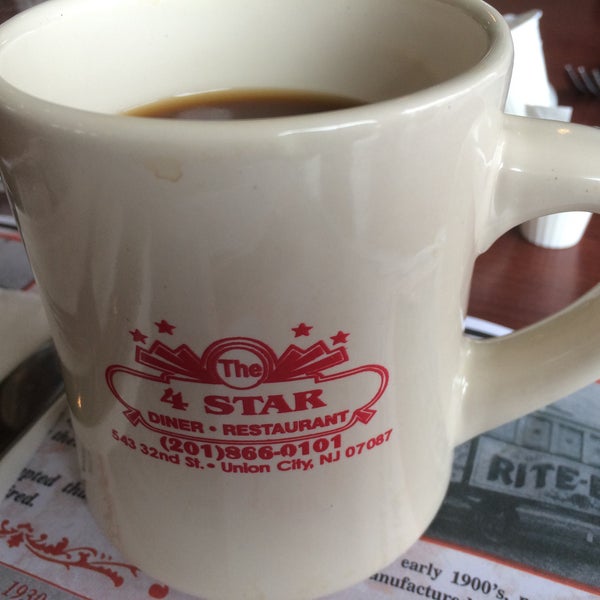 Photo taken at Four Star Diner Union City by Dan C. on 1/24/2015