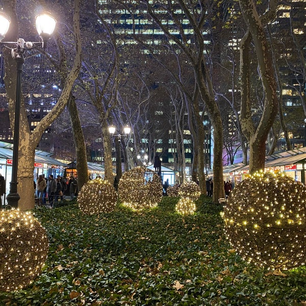 Photo taken at Bank of America Winter Village at Bryant Park by Joyce L. on 12/8/2021