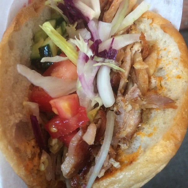 Chicken Döner Mittede Dönercida Fotoğraflar