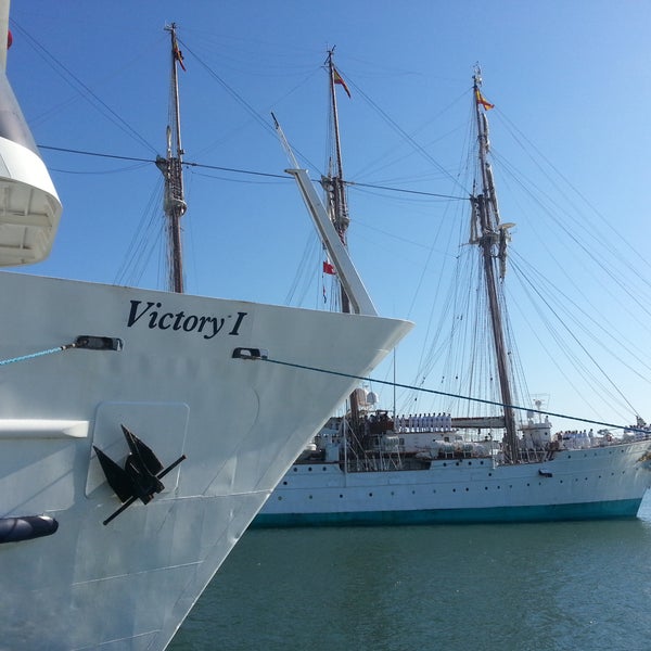 Come see the Spanish Navy's Juan Sebastian de Elcano Galleon here next to Victory May 8-10! www.victorycasinocruises.com