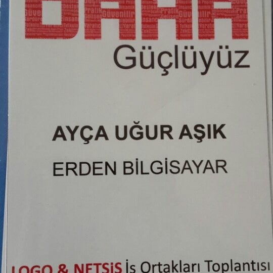 3/14/2014에 Ayça U.님이 ERDEN Bilgisayar Ltd. Şti.에서 찍은 사진