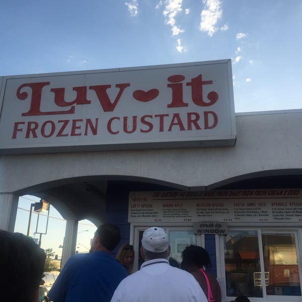 Photo taken at Luv-It Frozen Custard by Megan F. on 5/4/2015