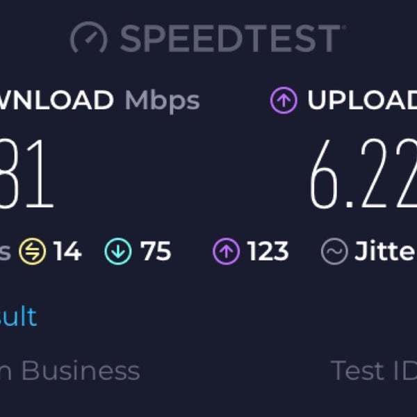 Okish internet speed