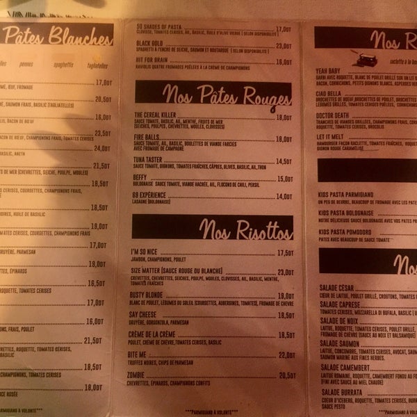 Cosi menu 2024