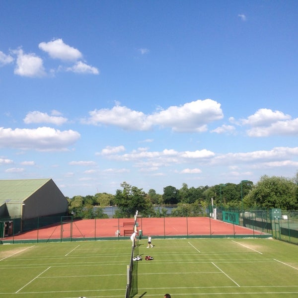 Photo taken at The Wimbledon Club by Takeshi I. on 6/21/2014