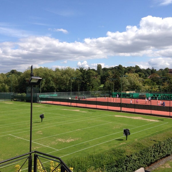 Photo taken at The Wimbledon Club by Takeshi I. on 8/16/2014