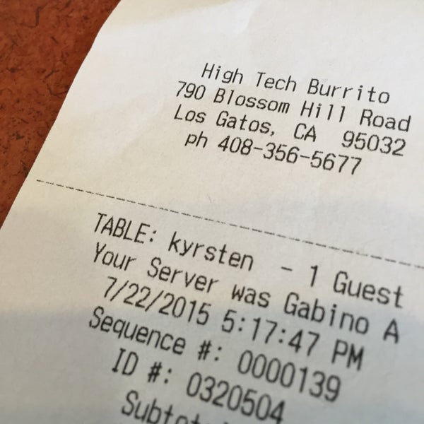 7/23/2015 tarihinde Kiersten L.ziyaretçi tarafından High Tech Burrito'de çekilen fotoğraf