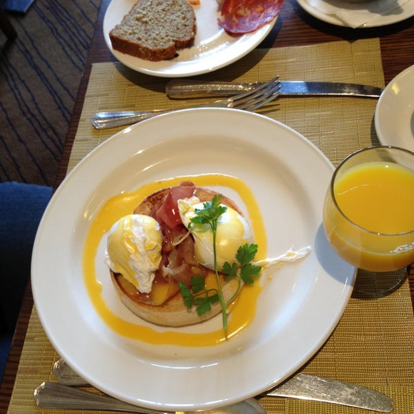 Order eggs benedict as breakfast - they're awesome!