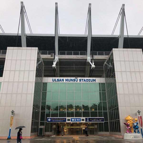 Photo taken at Ulsan Munsu Football Stadium by ayton on 6/26/2019