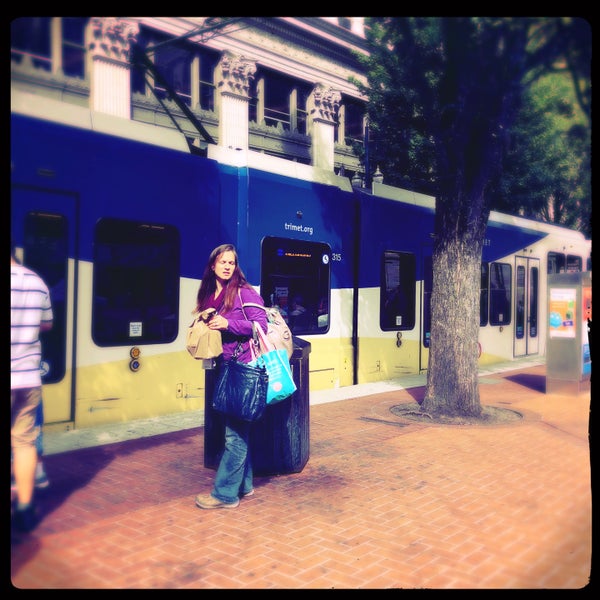 TriMet Pioneer Square North MAX Station Light Rail Station in Portland