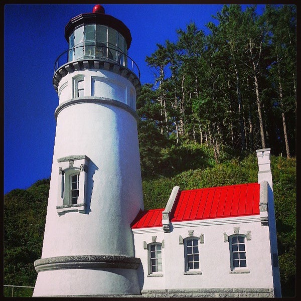 Photo taken at Heceta Lighthouse Bed &amp; Breakfast by Nathan S. on 7/19/2013
