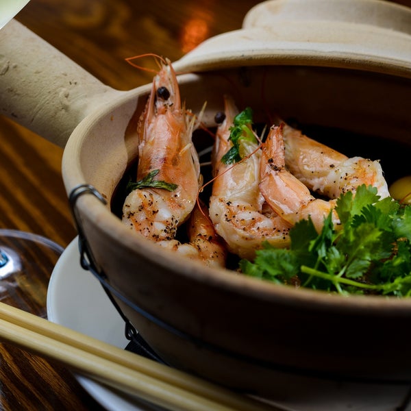 Come in and warm up with our Clay Pot Shrimp!