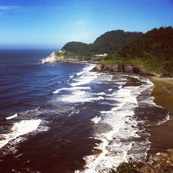 Photo taken at Heceta Lighthouse Bed &amp; Breakfast by Vincent G. on 7/27/2013