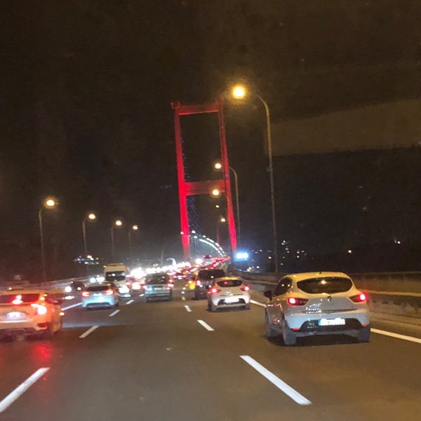 Photo taken at Bosphorus Bridge by Serkan A. on 12/26/2017