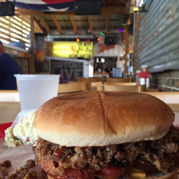 Photo taken at Stanley&#39;s Famous Pit Barbecue by J michael S. on 7/22/2016