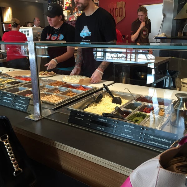 Photo taken at Mod Pizza by Matthew C. on 5/4/2015