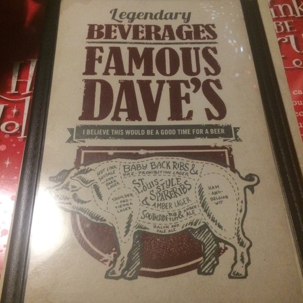 Photo taken at Famous Dave&#39;s by James G. on 12/5/2014