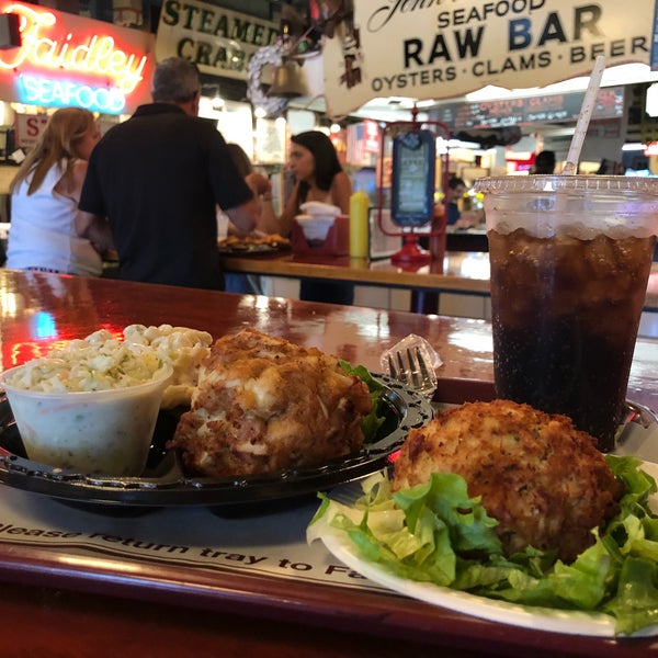 Tried a jumbo lump and a backfin, both incredible crab cakes, but the backfin reminds me more of crackin crabs in childhood. Incredible spot in a classic environment (Lexington Market)