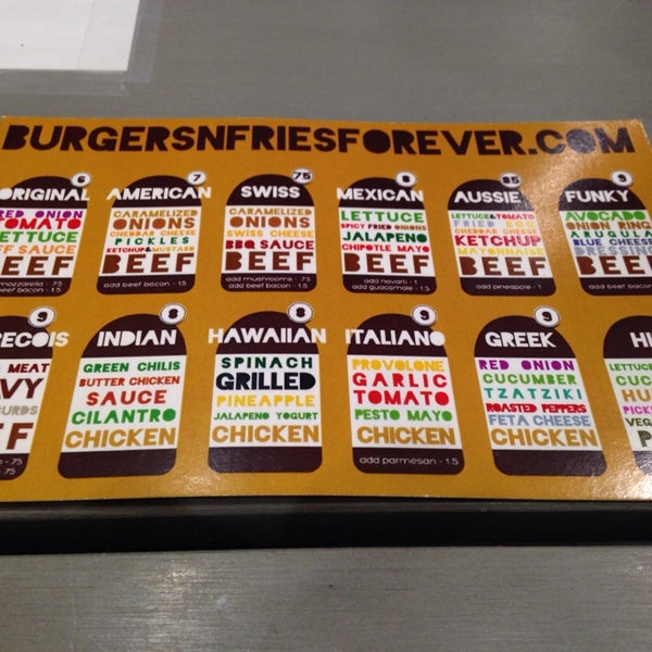 Photo taken at Burgers n&#39; Fries Forever by Myss U. on 10/4/2013